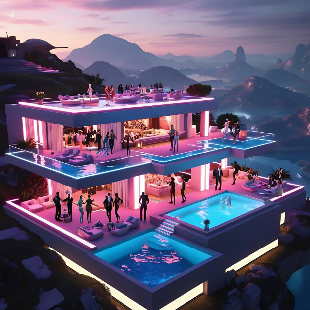 املاک خاص (Luxury Virtual Properties: Villas, Clubs & More)